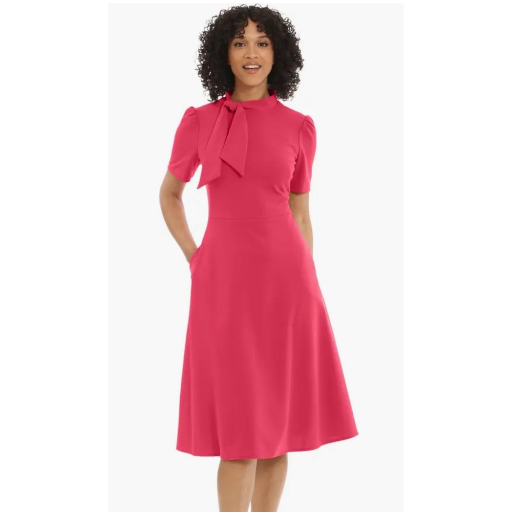 Ivy + Blu Women's Pink Midi Dress